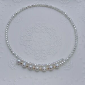 26X131 Handmade Freshwater Baroque Pearl Bangle Necklace